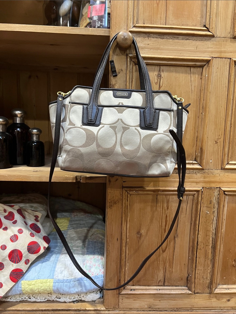 Coach Taylor Signature Mini Tote/Crossbody